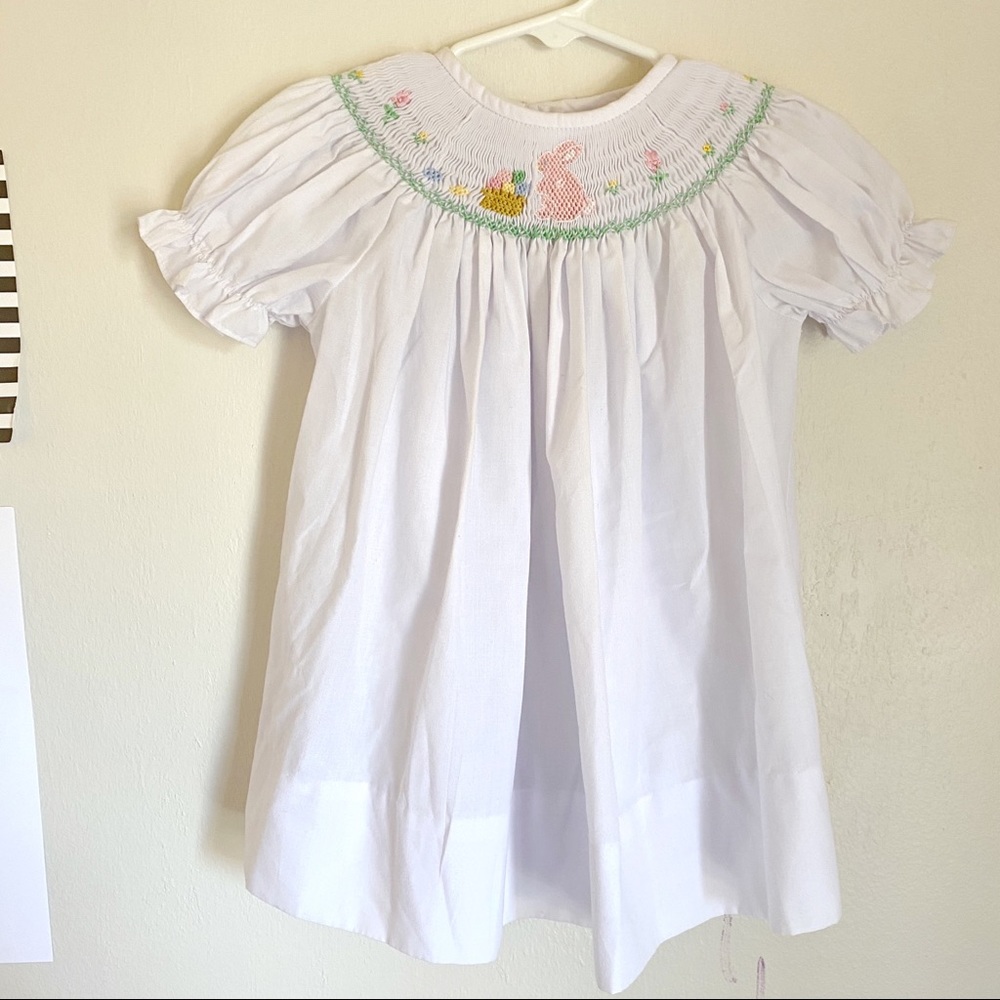 Smocked Easter Dress 18m